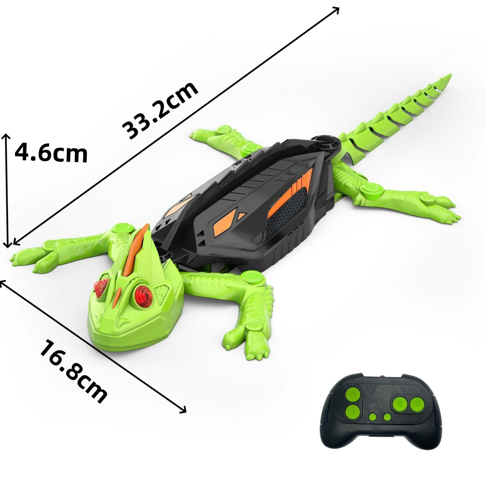 Geckobot™ RC Wall Climbing Robot: Realistic Gravity-Defying Movements, Rechargeable Fun Toy