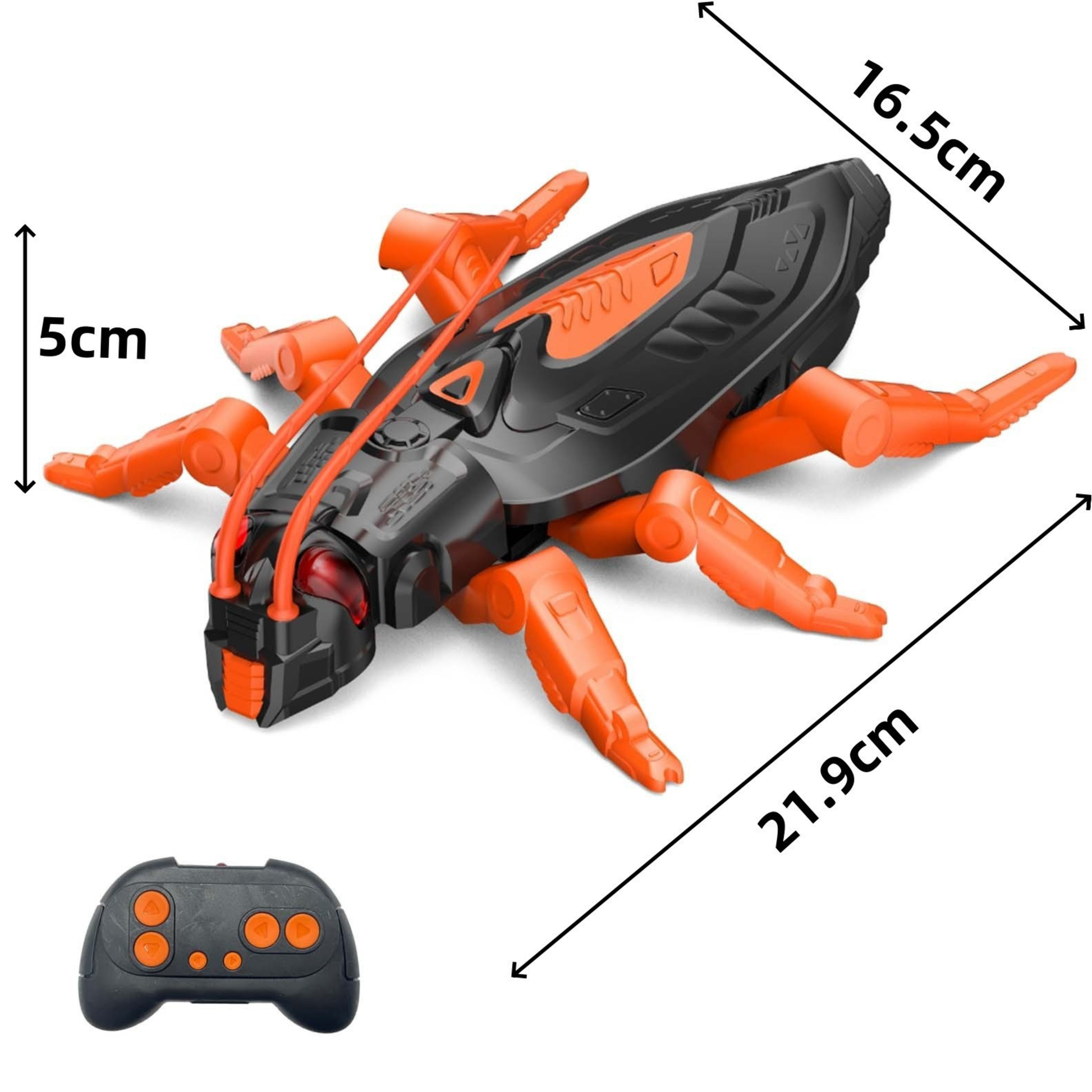 Geckobot™ RC Wall Climbing Robot: Realistic Gravity-Defying Movements, Rechargeable Fun Toy